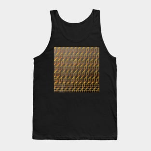 Soft Black Gradient Cubes Tank Top